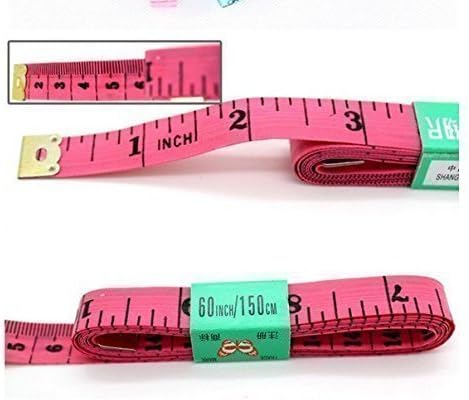 DigiEuroPink SOFT 60" 1.5M 150cm SEWING CLOTH TAILOR FLAT FIBERGLASS TAPE BODY MEASURING MEASURE RULER DRESSMAKING