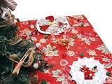 NAPPE NOëL RECTANGLE 140x240 cm HOUX SATIN Armuré