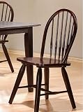 Set Of 4 Cappuccino Finish Side Dining Chairs