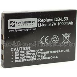 Sanyo Xacti VPC-HD1010 Camcorder Battery Lithium-Ion (3.7v, 1900mAh), - Replacement for Sanyo L50AU