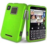 Neon Green Rubberized Hard Case Phone Protector Cover for Motorola Charm MB ....