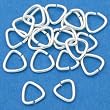 20 St. Silver Triangle Jump Rings X-Small Bails 5x5mm