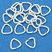 20 St. Silver Triangle Jump Rings X-Small Bails 5x5mm