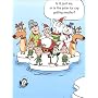Paper Magic Holiday Spice Christmas Cards - Melting Polar Ice Cap - Set of 18