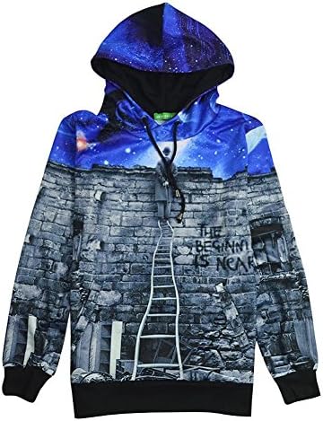 Sunrise Galaxy Hoodie Hiphop Women Men Sweatshirt 3d Streetwear Pullover (S)