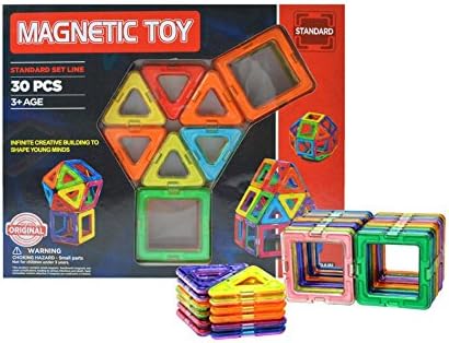 Singo Magnetic Toys Building Blocks Construction Learning Educational Toys Set for 3+ AGE Kids - 30pcs