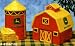 John Deere 'On the Farm' Ceramic Salt & Pepper Shaker Set - Barn and Grain Silo