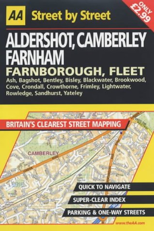 AA Street by Street Aldershot, Camberley, Farnham