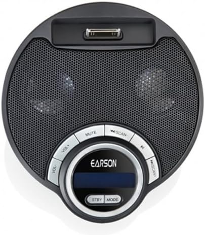 Earson - Audio Music Stereo Dock Charger Station For iPhone 4G 4S 3G 3GS - FM Radio - Audio Playback - black - (Needs USA plug)