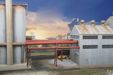 Walthers HO Scale Ashland Iron & Steel - Cornerstone Series® Plastic Kit Blower Engine House Piping Extension Kit (use -image