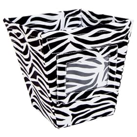 Trend Lab Zebra Print Storage Bin, Small Fabric: Baby