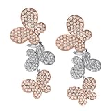 51CR6e9FpML. SL160  Two Tone Butterfly Earrings