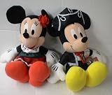 16 Disney Mickey & Minnie Mouse in Mexican Attire Plush Doll Set