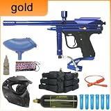 Piranha GTI E-Force Static Blue Paintball Gun Gold Package