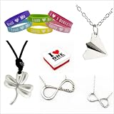 2013 1D Fans Lover Set * Directioner Necklace Plus Mini Version * Harry Styles Airplane Necklace * Niall Three Leaf Shamrock Necklace * 6pcs 1D Love Me Color Wristband