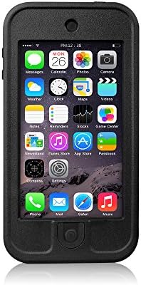 Cobblehome™ IPX68 Water-Resistance Case, Newest Waterproof Shockproof Dirtproof Snowproof Dustproof Sweatproof Heavy Duty Defender Case, Kickstand for Viewing Hands Free, Durable Full Sealed Protection Case for Apple iPod Touch 5th (Black)