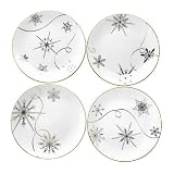 Lenox Merry & Bright Snowflake Dessert Plates, Set of 4