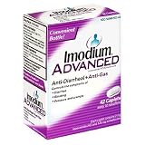 Imodium Advanced Anti-Diarrhea and Anti-Gas, Caplets, Packaging May Vary, 42-Count Boxes (Pack of 2)
