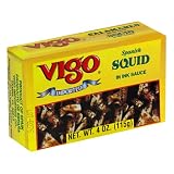 Vigo Calamares with Ink, 4-Ounce Cans (Pack of 10)