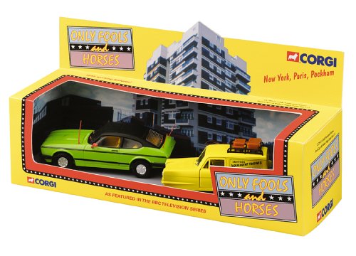 Childrens Toyshop  Toys : Only Fools & Horses -- Ford Capri & Reliant Regal Super Van