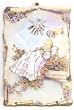 Baby with Flowers and Holy Spirit Crib Medallion