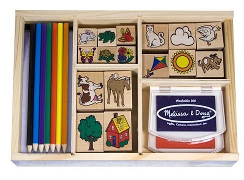Childrens Toyshop  Toys : Melissa and Doug Deluxe Stamp Set