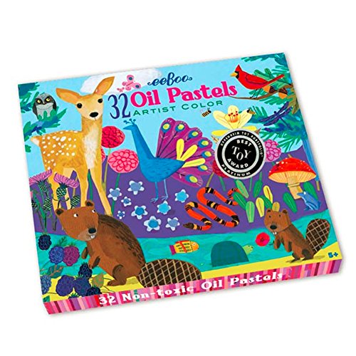 eeBoo Oil Pastels, Set of 32