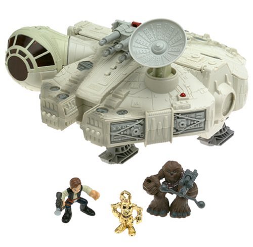 Childrens Toyshop  Toys : Star Wars GALACTIC HEROES MILLENNIUM FALCON