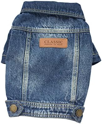 Honboo Pet Dog Cat Soft Jean Denim Puppy Coat Jacket Clothes Doggy Costume XXL