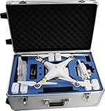 Procraft Aluminum DJI Phantom 2 3 Professional Advanced Standrad 4k Vision+ Travel Case Quadcopter Drones Rolling Travel Trolley Hard Case with Wheels