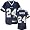 Marion Barber Youth Jersey: Reebok Navy Replica #24 Dallas Cowboys Jersey - Medium (10-12)