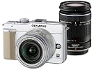 OLYMPUS マイクロ一眼 PEN E-PL1ダブルズームキット ホワイト E-PL1 TLMK WHT