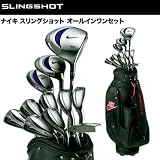 「ナイキ NIKE ゴルフ スリングショット オールインワンセット クラブセット 11本組 (1W,3W,4UT,5-SW,PT) キャディバッグ付き UNI-Flex」の画像