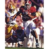NCAA Glen Coffee Rush Vs LSU Vertical Autographed 8-by-10-Inch Photograph