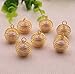 yueton 50pcs Spring Bead Cages Pendants 15x14mm (Gold)