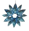 12-Point Blue Gemstone Starburst Christmas Ornament