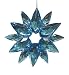 12-Point Blue Gemstone Starburst Christmas Ornament