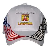 Just another friggin' day in the paradise that I call being a LAWYER USA Flag / Checker Racing Hat / Baseball Cap