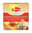 Lipton Pyramid Tea Bags, White Tea With Island Mango & Peach Flavor, 18-Count Tea Bags (Pack of 6)