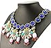 Fit&wit Rhinestones Bohemia National Style Statement Fashion Necklace Multi-color