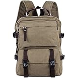 Polare Canvas Backpack Rucksack Hike Bag Messenger Bag Satchel Fit 15.6''laptop