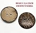 Awesome Large Coconut Shell Buttons (20 Pcs) with Beautiful Natural Coconut Designs 44mm (1 3/4 Inch) Includes Exclusive Shizaru Designs Gift Bag