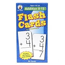 CDPCD3928 - Addition Facts 0-12 Flash Cards w/Rounded Corners