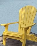 Forever Phat Tommy Poly Wood Adirondack Yellow Chair