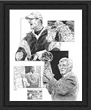 Pittsburgh Steelers Framed Bill Cowher / Dan Rooney Pittsburgh Steelers By Michael Mellett 26 X 30 - Black