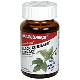 Nature's Herbs Black Currant Extract, Standardized Extract, 75 mg, Softgels, 60 softgels (Pack of 3)