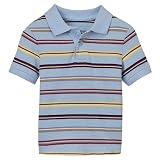 Infant Boys' Cherokee Short-Sleeve Auto Stripe Polo - Jet Stream Blue