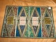 Free Ship! Classic Green Beaded Ethnic Indian Sari Tapestry Wall Hanging