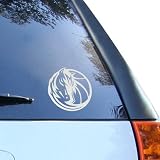 Dallas Mavericks 5'' x 6'' Silver Window Graphic Decal