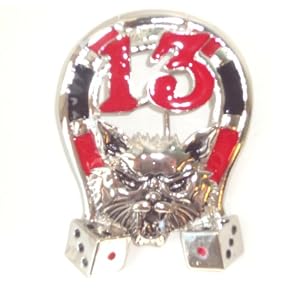 Lucky 13 Horseshoe Belt Buckle for Poker Player Gambling Gifts
